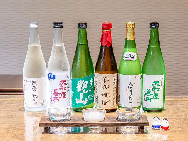 三種の地酒飲み比べ